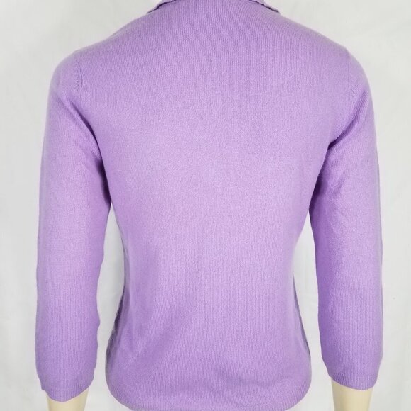 NWOT Definite View lavender purple 100% Cashmere pullover sweater ladies Medium - Picture 4 of 6